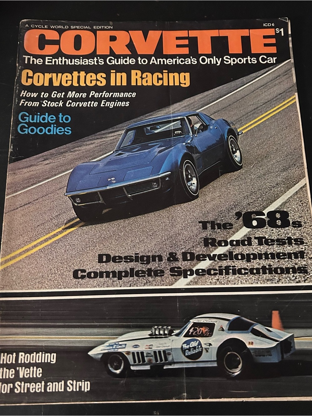 1968 Corvette Cycle World Special Edition ICD-6 Guide Racing Specs Road Tests GM